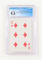 PKMN PLAYING CARD - 6 DIAMONDS, 1998 JP GRADE 9.5