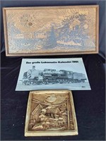 Train Clock Book of Train Pictures &