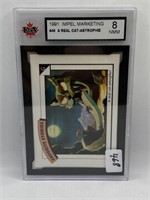 1991 DISNEY COLLECTOR CARD GRADED - 8 NMM  #46 A