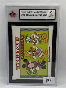 1991 DISNEY COLLECTOR CARD GRADED - 9 MINT  #178