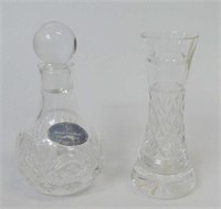 Royal Doulton small crystal posy vase with