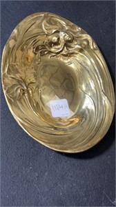 Brass Art Nouveau Pin Dish