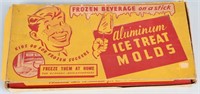 VINTAGE ALUMINUM ICE TREAT MOLDS, BOXED
