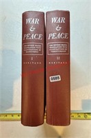 War & Peace 2 Volumes by Leo Tolstoy (back room)