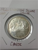 1966 Canadian Silver Dollar canoe