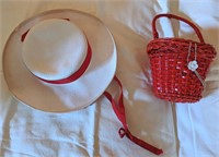 Childs Matching Hat and Purse