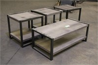 (4) Table Set Approx 48"x23"x18",& (3) 23.5"x23.5"