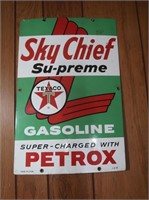 Vintage Texaco Sky Chief Supreme Gasoline Tin