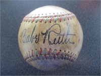 Babe Ruth Signed Official American League Baseball