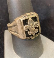 Sterling Boyscout Ring Size 9
