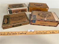 4 pack of Antique Cigar Boxes