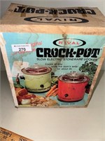 Vintage RIVAL Crock Pot:  Never Used NOS