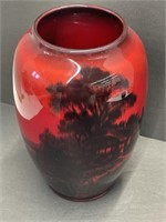 Royal Doulton " Flambe " Vase 6 1/2 " tall