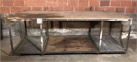 Large rolling shop work table