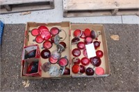 (2) Boxes of Red Lenses & Reflectors