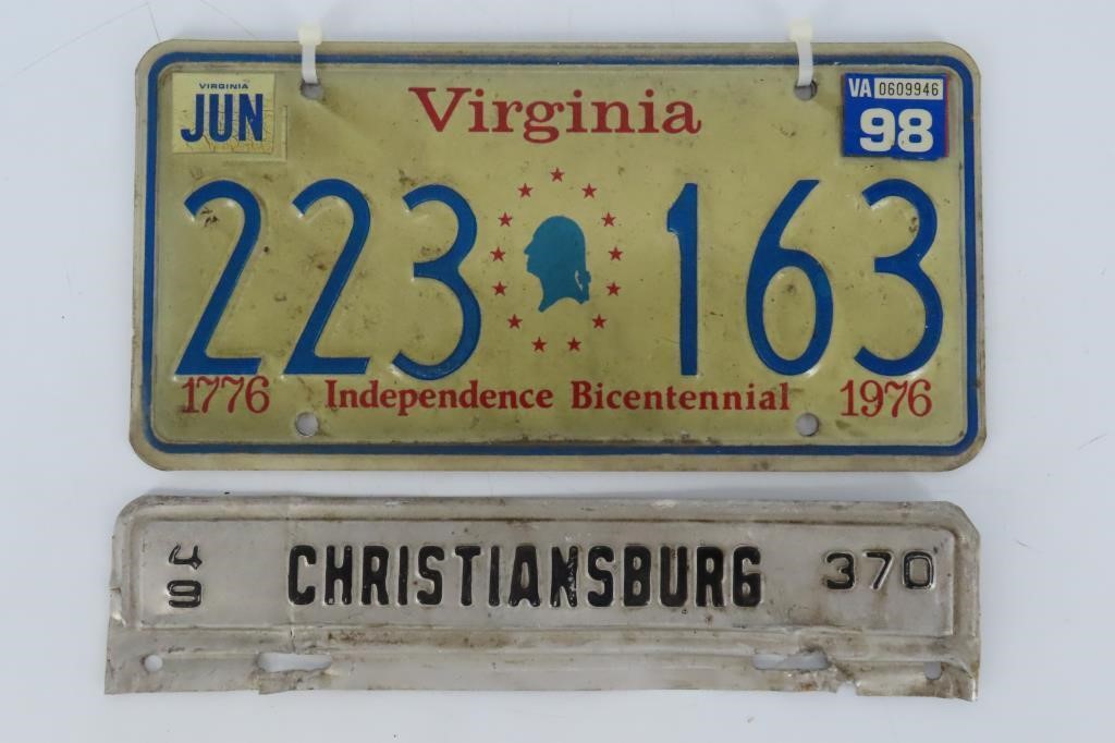 Virginia License Plates & Tags