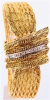 Jewelry 14kt Gold Diamond La Leuba Watch Bracelet