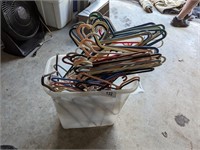 Plastic Container w/ Plastic Hangers