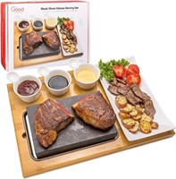 Cooking Stone- Complete Set Lava Hot Steak Stone P