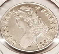 1827/6 Half Dollar VF-XF (Obverse Scratch)