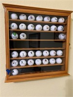 Golf Ball Case, including Golf Ball Collection