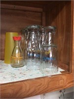 Assorted Glasses in Cabinet