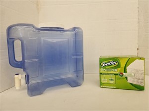 2 Gal Water Dispenser and Swiffer Sweeper Dry