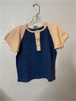 Vintage 1970s Women’s Shirt Blue Beige