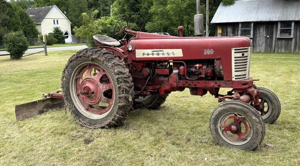 McCormick Farmall 300 Tractor with Back Blade