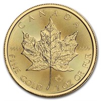 2022 Canada 1 Oz Gold Maple Leaf Bu