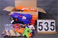 Box Of Nerf Guns & Darts