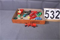 Box Of Toy Vehicles (Includes Road Grater)