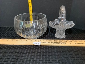 Nobile Excellence Crystal Bowl & Frosted Butterfly