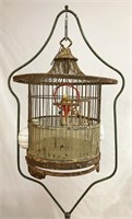 Art Deco Bird Cage on stand