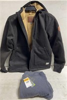 Free country zipper jacket & fleece lined sweat