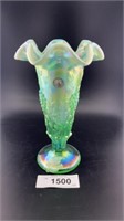 Vintage Fenton Art Glass Green Opalescent Grape