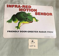 S.A.M. Electronics Motion Radar Frog Sign