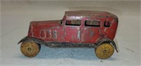 Vintage Red Metal Toy Car