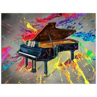Jim Warren, "Very Grand Piano" Hand Signed, Artist