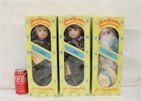 3 Happy Memories Toddler 14" Porcelain Dolls