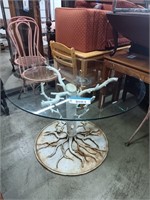 VERY UNIQUE HAND FORGED IRON PATIO TABLE