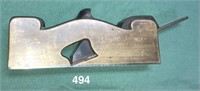 Gunmetal shoulder plane with 1 1/4-inch blade