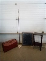 Miscellaneous Items Including a 2 Tiered Wooden