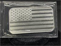 American Flag Silver Bar