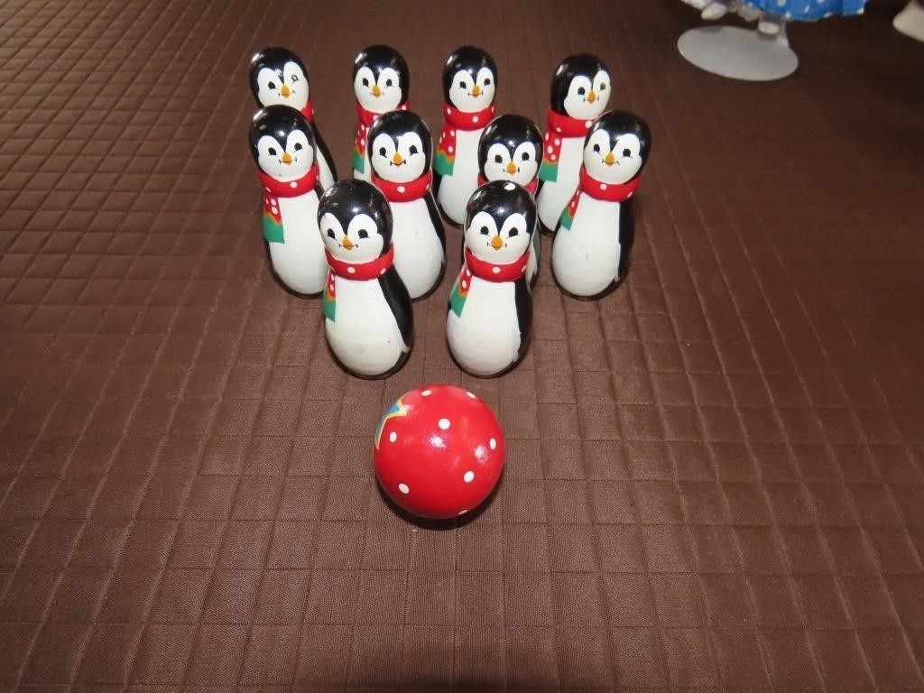 Mini Penguin Bowling Set