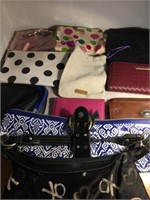 POUCHES, WALLETS, MAKE UP BAGS LOT