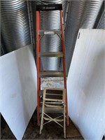 6' Fiberglass Step Ladder & Step Ladder