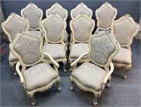 Schnadig 10 Italian Styled High Back Chairs
