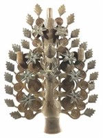Mexican Pottery Tree Of Life, Deer, Bird