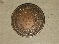 Spooner 1912 token